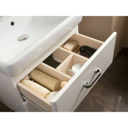 Тумба-умывальник Акватон АМЕРИНА-60 1354-1 белая 1A135401AM010 с раковиной Тигода 60 1WH302082 УЦЕНКА