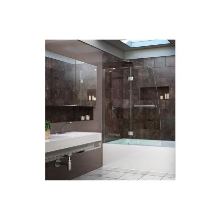 Шторка на ванну 110х150 RGW SC-13 Хром/Прозрачное/6 мм (Easy) 01111311-11 РАСПРОДАЖА!!!