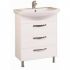 Тумба-умывальник АРИЯ-65 Н 1234-1 с 3-мя ящиками белая 26410/1WH207782