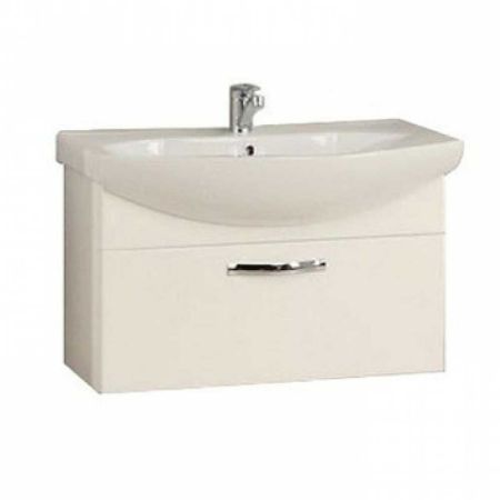 Тумба-умывальник подвесная АРИЯ-80 1417-1 1A141701AA010 с раковиной SMILE-80 1WH207783