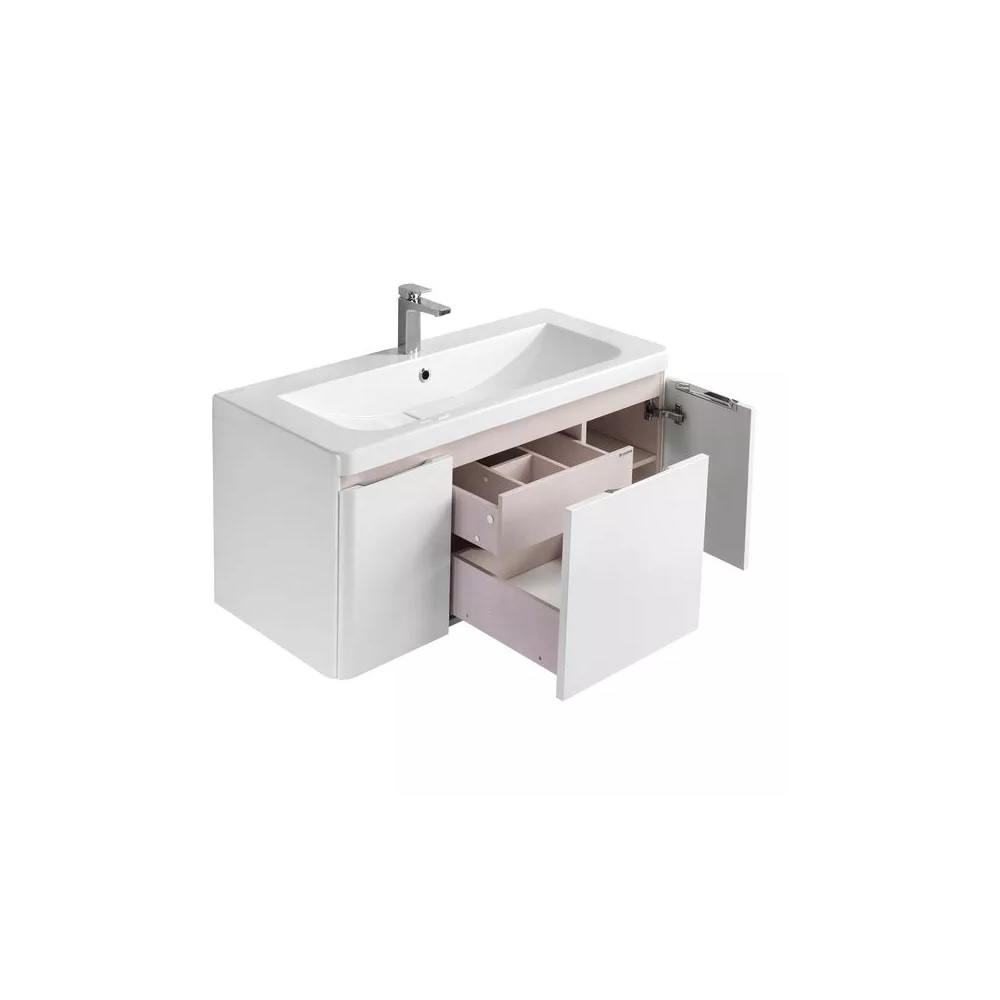 Тумба-умывальник ШЕРИЛЛ 105 1A206301SH010 белый с раковиной Шерилл 105 1A71323KSH010
