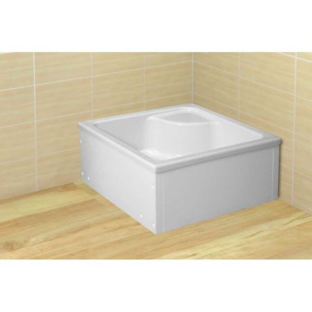 Поддон акриловый NAXOS C900 SNC9941-28 90х90x41 со стеллаж. из пенопл. для облиц