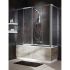 Шторка для ванны VESTA DWD160 203160-01 + S 65 204065-01 стекло прозр.