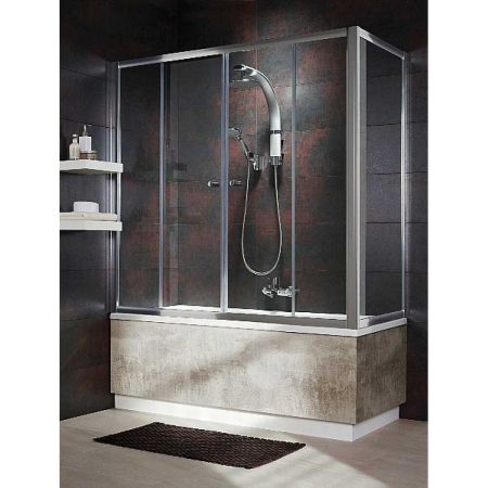 Шторка для ванны VESTA DWD170 203170-01 + S 70 204070-01 стекло прозр.