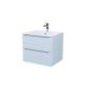 EDIFICE Тумба с умывальником  для ванной комнаты, подвесная 60 см EDI60B0i95K (голубой)