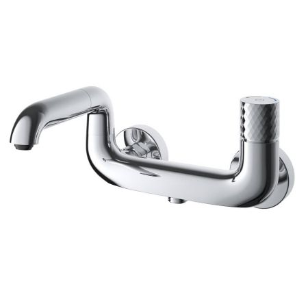 Смеситель для ванны IDDIS Twist с управлением Push Control глянцевый хром TWISBBTi02WA