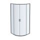 Душевой уголок Aquatek AQ ARI RO 08020BL двери раздвижные 80x80x200, 1/4 круга, черный матовый