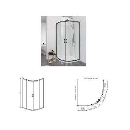 Душевой уголок Aquatek AQ ARI RO 08020BL двери раздвижные 80x80x200, 1/4 круга, черный Душевой уголок Aquatek AQ ARI RO 08020BL двери раздвижные 80x80x200, 1/4 круга, черный