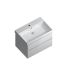 Тумба CUBO подвесная 70 белая 2 ящ. CUB.70.2\WHT.M + рак. CUBO CU.wb.70