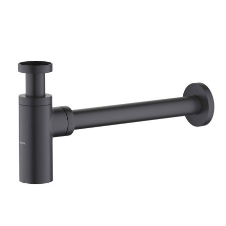 Сифон для умывальника Aquatek AQ6012MB d32, латунь, черный Сифон для умывальника Aquatek AQ6012MB d32, латунь, черный