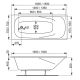Акриловая прямоугольная ванна VagnerPlast Aronia 160×75 VPBA160ARN2X-04 с каркасом VPK16070 и фронтальным экраном VPPA16002FP2-04