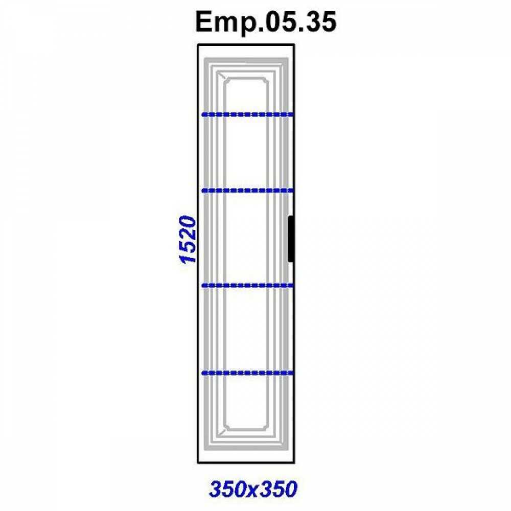 Пенал подвесной Империя П35 Emp.05.35/W белый  35см