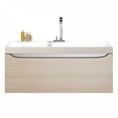 Тумба VERONA 100 подвесная Ver.01.10/A + умывальник Inf.10.04.D, акация 40х100х40