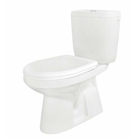 Унитаз-компакт Анимо слив в пол, 2 режима +  крышка дюропласт 1WH302133