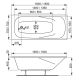 Акриловая прямоугольная ванна VagnerPlast Aronia 150×70 VPBA157ARN2X-04 с каркасом VPK15070 и фронтальным экраном VPPA15001FP2-04