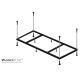 Акриловая прямоугольная ванна VagnerPlast Aronia 150×70 VPBA157ARN2X-04 с каркасом VPK15070 и фронтальным экраном VPPA15001FP2-04