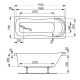 Акриловая прямоугольная ванна VagnerPlast Penelope 170×70 VPBA177PEN2E-04 с каркасом VPK17070 и фронтальным экраном VPPA17002FP2-04