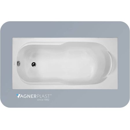 Акриловая прямоугольная ванна VagnerPlast Nymfa 160×70 VPBA167NYM2E-04 с каркасом VPK16070 и фронтальным экраном VPPA16001FP2-04