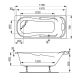 Акриловая прямоугольная ванна VagnerPlast Charitka 170×75 VPBA170CHA2X-04 с каркасом VPK17075 и фронтальным экраном VPPA17002FP2-04