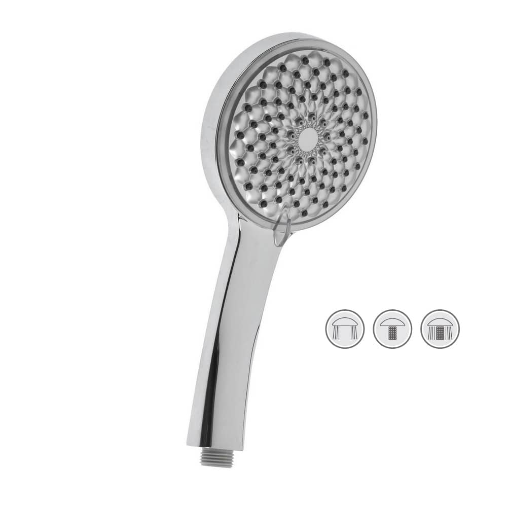 Душевая лейка круглая Accoona A343, 3 режима, хром