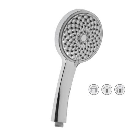 Душевая лейка круглая Accoona A343, 3 режима, хром