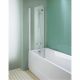 Штора для ванны SOLE TP 75 75x140 хром, прозрачное стекло