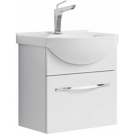 Тумба-умывальник Аллегро Agr.01.05/1 с раковиной Элеганс 500 подвесная, белая