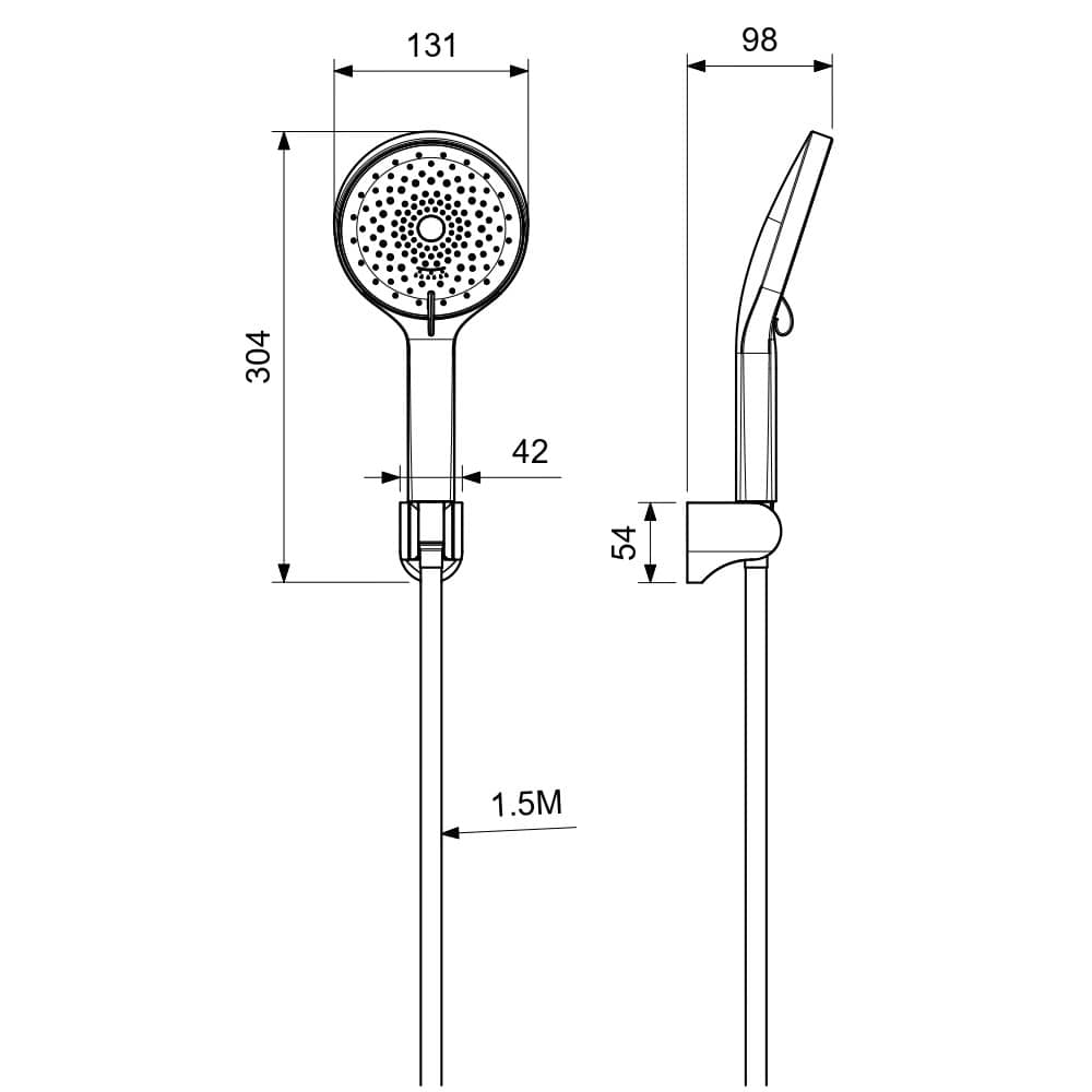 Душевой набор Aquatek Лугано 3 jet AQ2035CR хром