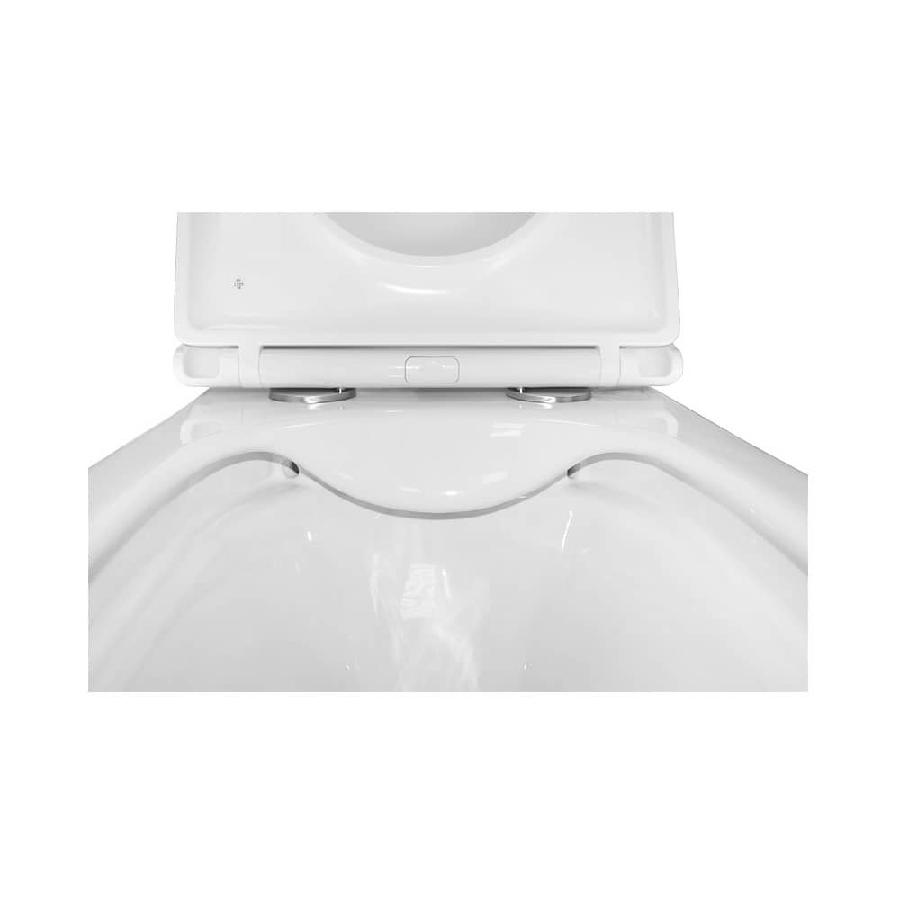 Унитаз подвесной Azario Teramo AZ-0052 квадратный безободковый c быстросъемным сиденьем микролифт РАСПРОДАЖА витринный экземпляр