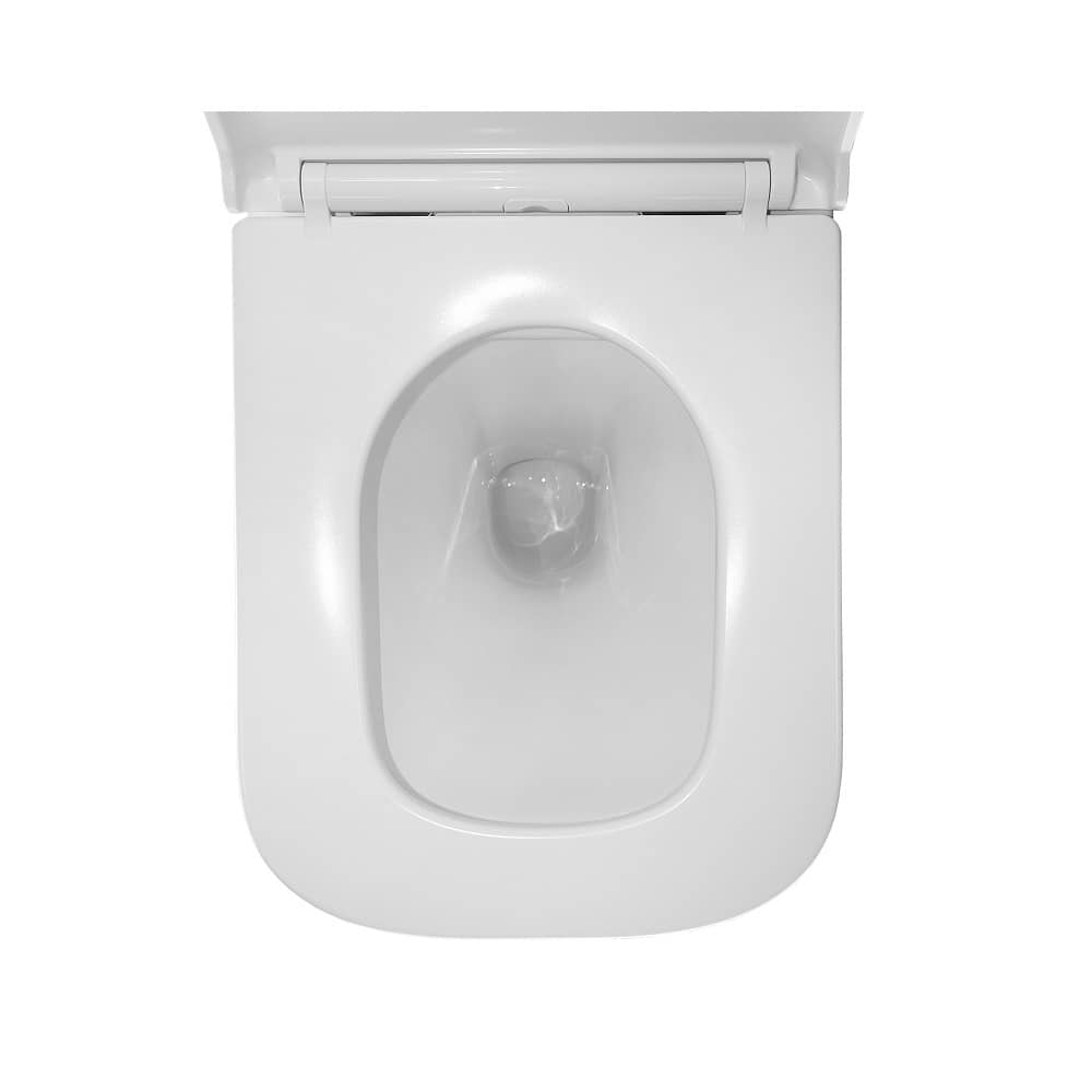 Унитаз подвесной Azario Teramo AZ-0052 квадратный безободковый c быстросъемным сиденьем микролифт РАСПРОДАЖА витринный экземпляр