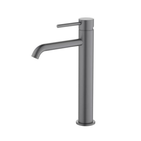 Смеситель для раковины 215 мм Aquatek Европа AQ1304BGM без донного клапана, черный хром шлифованный