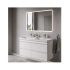 Тумба-умывальник Comforty Енисей-120 белый глянец c раковиной CF19595BX-120D