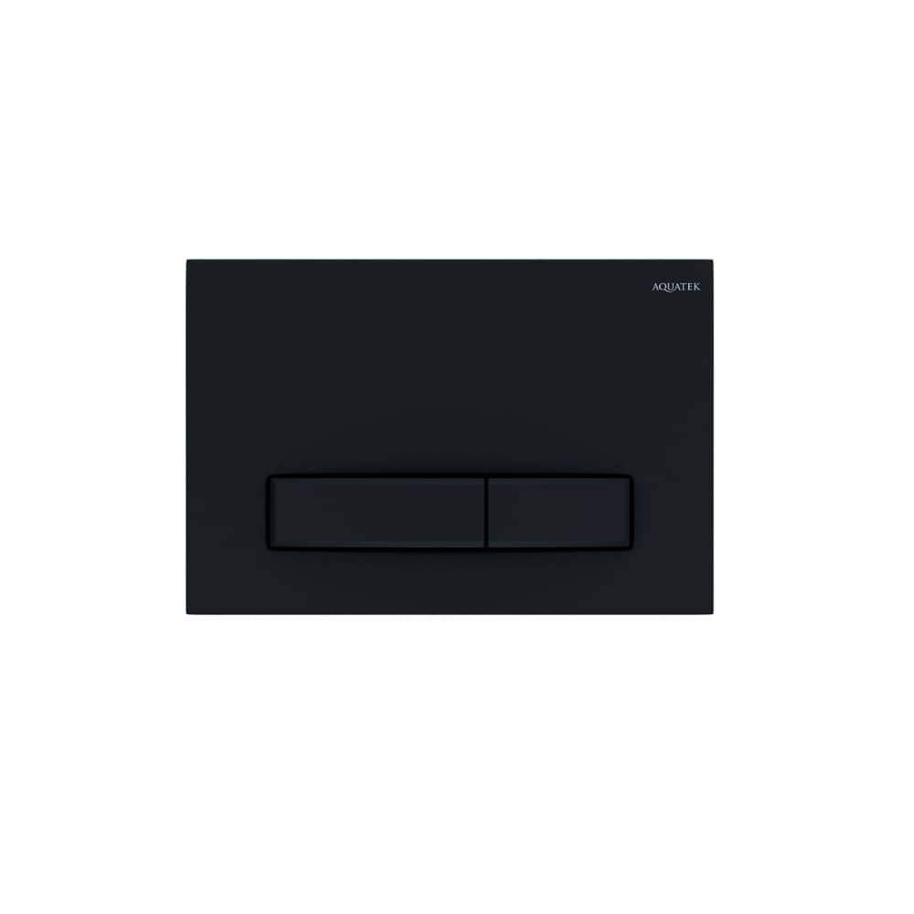 Панель смыва Aquatek Slim KDI-0000025 (009D) черная матовая, клавиши прямоугольные