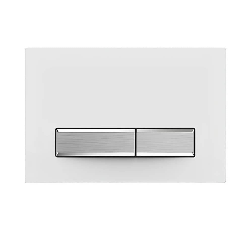 Панель смыва Aquatek Slim KDI-0000022 (009A-1) белая глянц., клавиши прямоугольные, никель