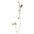Смеситель для ванны с душевым набором Aquatek Лугано AQ1748BG, золото шлифованное