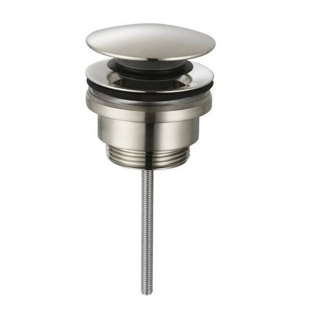 Донный клапан для раковины без перелива AQUAme AQM7003BN никель шлифованный