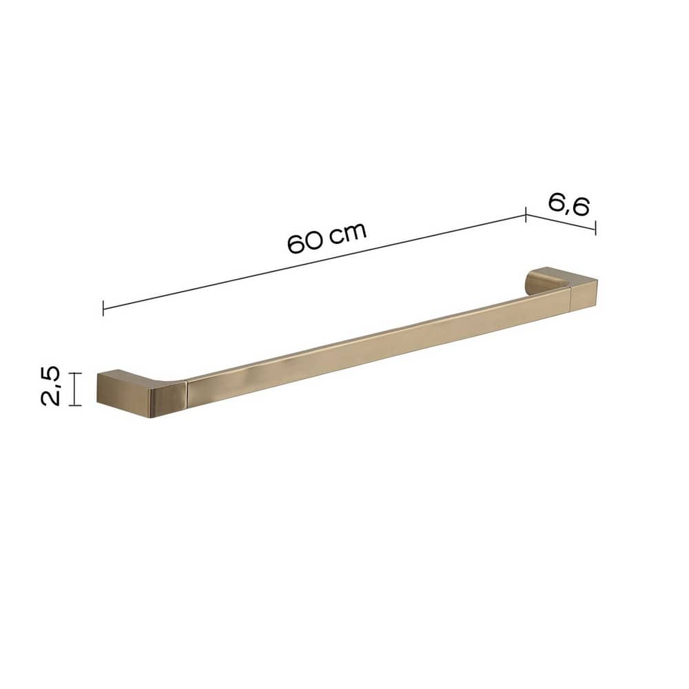 Полотенцедержатель 60 см Gedy Pirenei PI21/60(88) матовое золото