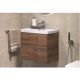 Подвесная тумба Velvex Mondi 600-0-2 (Madera Classica Slim) акация темная с раковиной Classica Slim 60