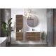 Подвесная тумба Velvex Mondi 800-0-2 (Madera Classica Slim) акация темная с раковиной Classica Slim 80