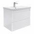 Тумба-умывальник подвесная Comforty Енисей-80П2 белый глянец c раковиной 4480