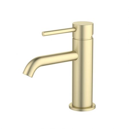 Смеситель для раковины 89 мм Aquatek Европа AQ1310BG без донного клапана, золото шлифованное