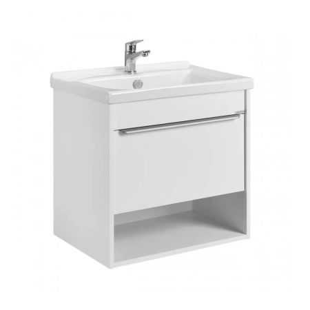 Тумба-умывальник AQUATON Хоуп 60 1A287201HP2B0 белый матовый с раковиной Миранда 60 (1A2872K0HP2B0)