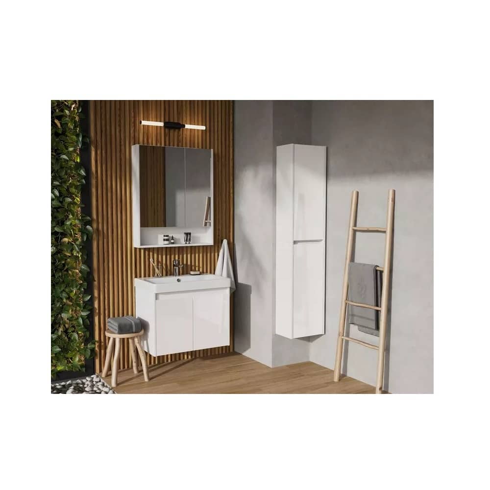 Тумба-умывальник AQUATON Сканди Doors 70 1A278901SD010 белый глянец/белый матовый с раковиной Адриана 70 (1A2789K0SD010)
