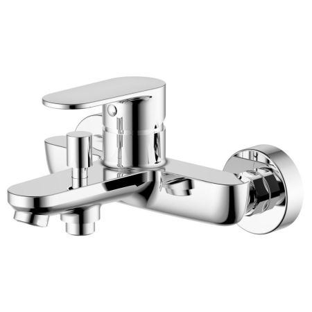 Смеситель для ванны Aquatek Ника AQ1840CR, короткий излив, хром