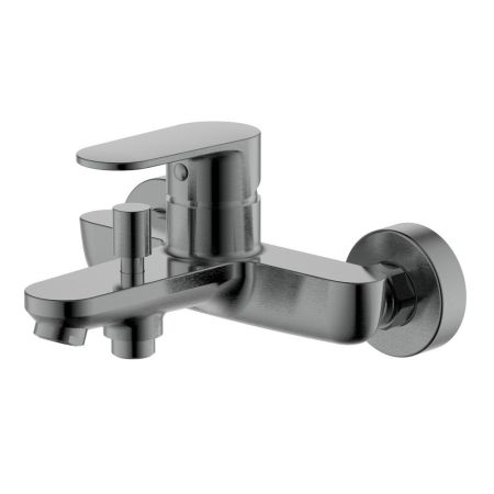 Смеситель для ванны Aquatek Ника AQ1840BGM, короткий излив, оружейная сталь