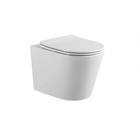 Унитаз-компакт подвесной AQUATEK AQ1904-00 Вега, тонкое сиденье микролифт