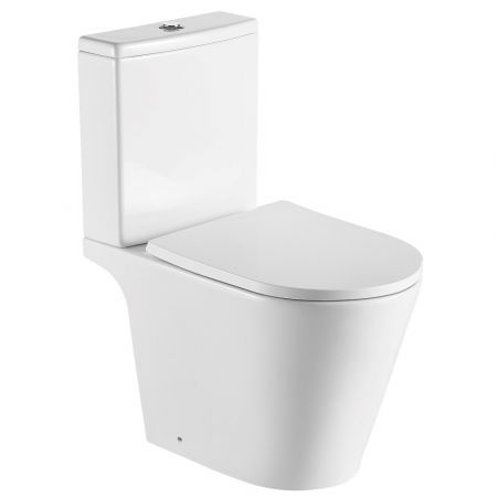 Унитаз напольный безободковый AQUATEK AQ1363B-00 Бетта с бачком и сиденьем микролифт