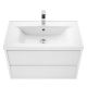 Тумба РИМИНИ-80 NEW 1A226701RN010 белый глянец + раковина Айрис 80 1A722931AG010 РАСПРОДАЖА витринный экземпляр