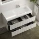 Тумба подвесная 995 Sancos Snob R Bianco SNR100RW правая + раковина Grace CN7015 чаша справа, белый Тумба подвесная 995 Sancos Snob R Bianco SNR100RW правая + раковина Grace CN7015 чаша справа, белый