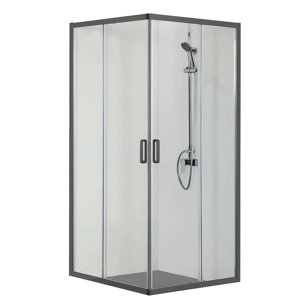 Душевой уголок Aquatek AQ ARI KV 09020BL 90x90x200 квадратный, раздвиж. двери, профиль черный Душевой уголок Aquatek AQ ARI KV 09020BL 90x90x200 квадратный, раздвиж. двери, профиль черный
